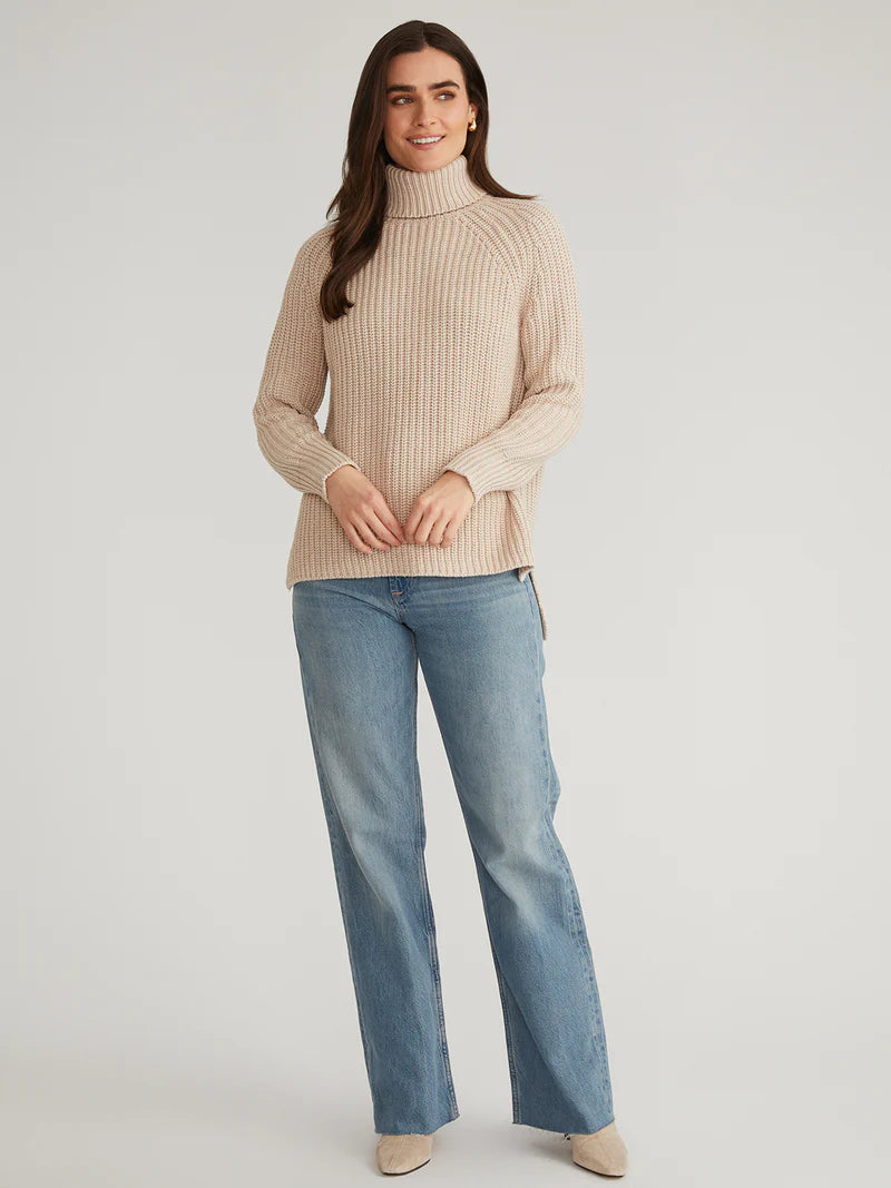 Stella Turtleneck Sweater Wheat