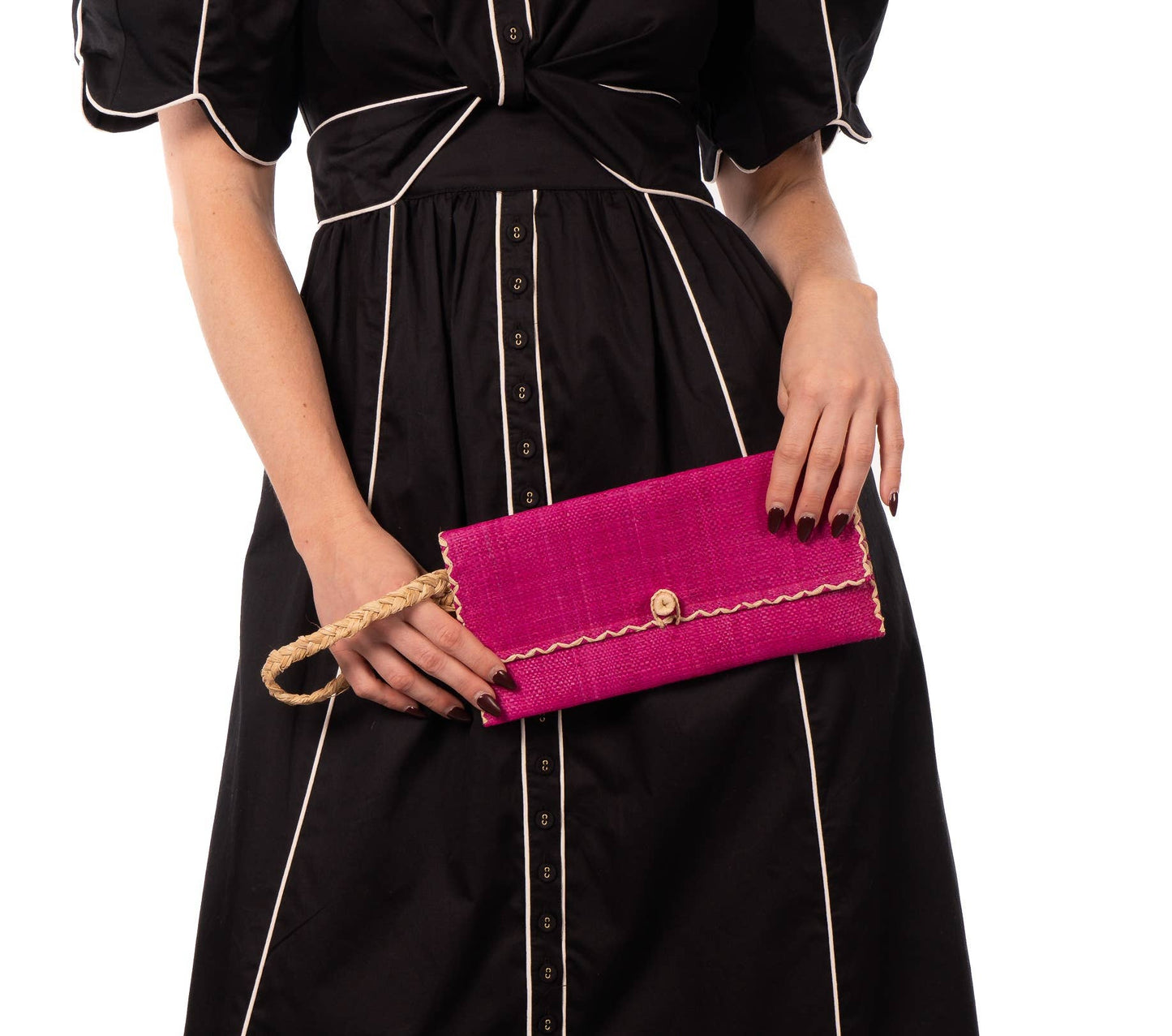 ChiChi Straw Envelope Clutch