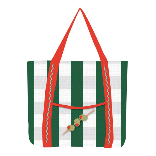 Recycled Plastic Olive Tote Bag