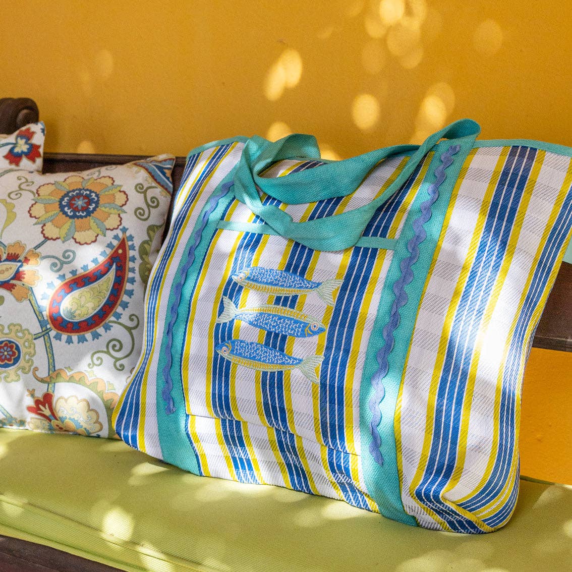 Recycled Plastic Fish Tote Bag