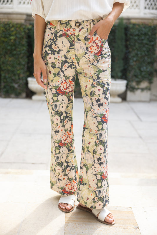 Floral Print Pant