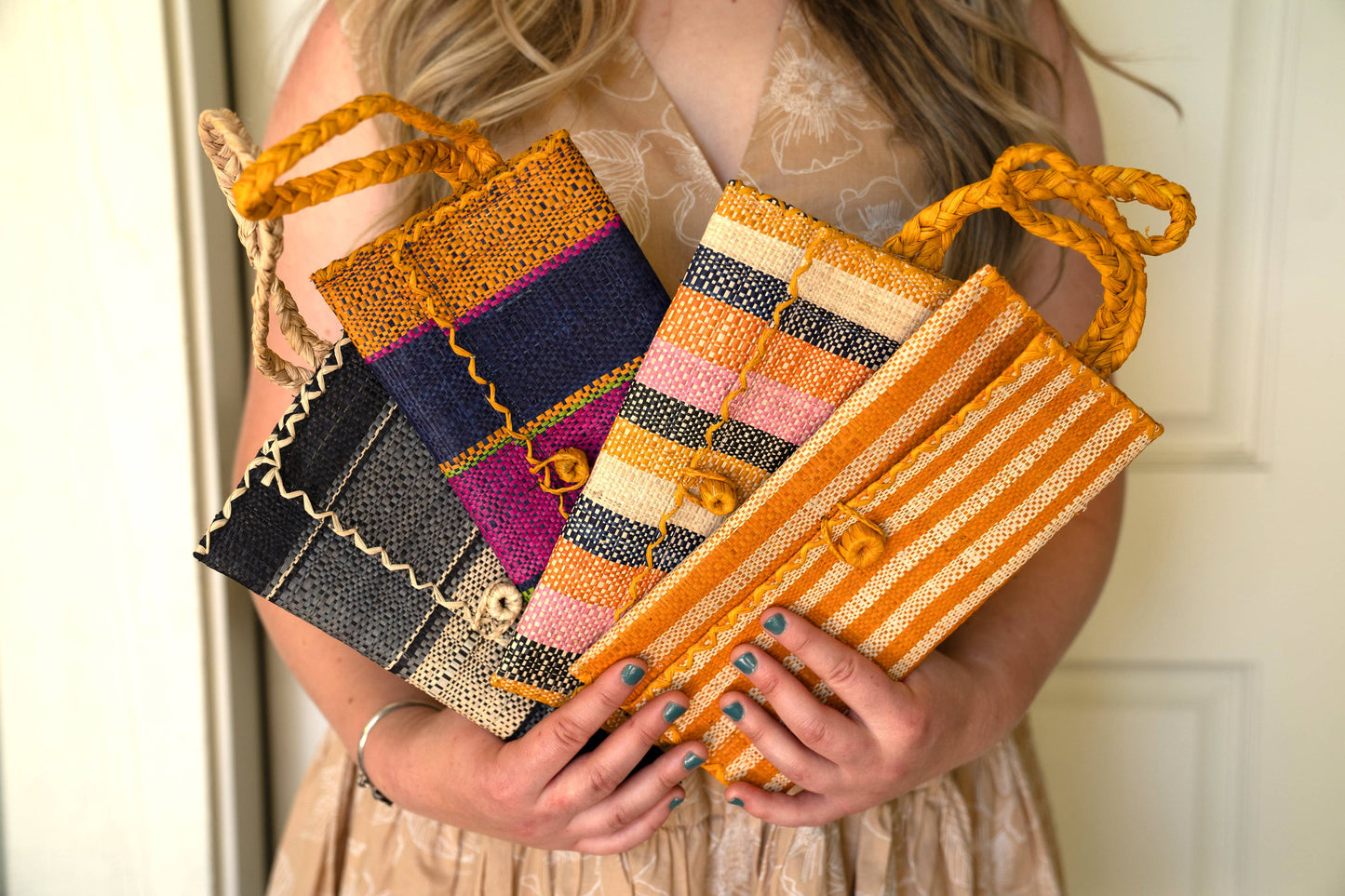 ChiChi Straw Envelope Clutch