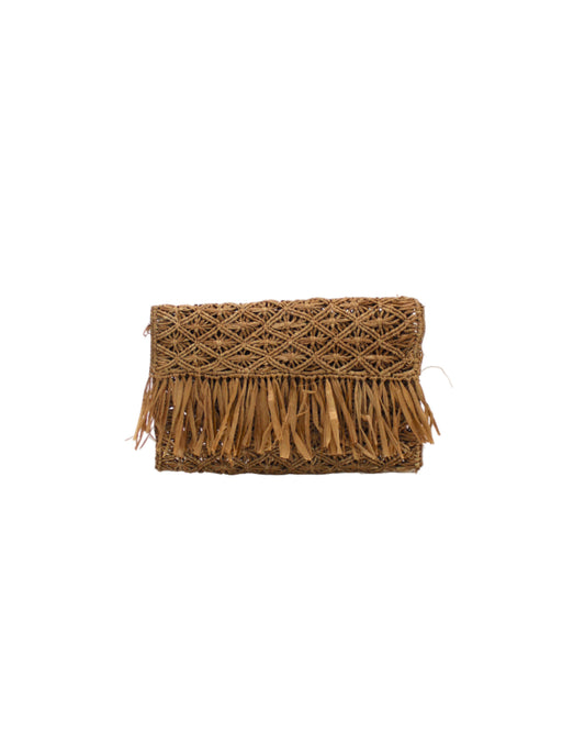 Luli Macrame Diamond Clutch