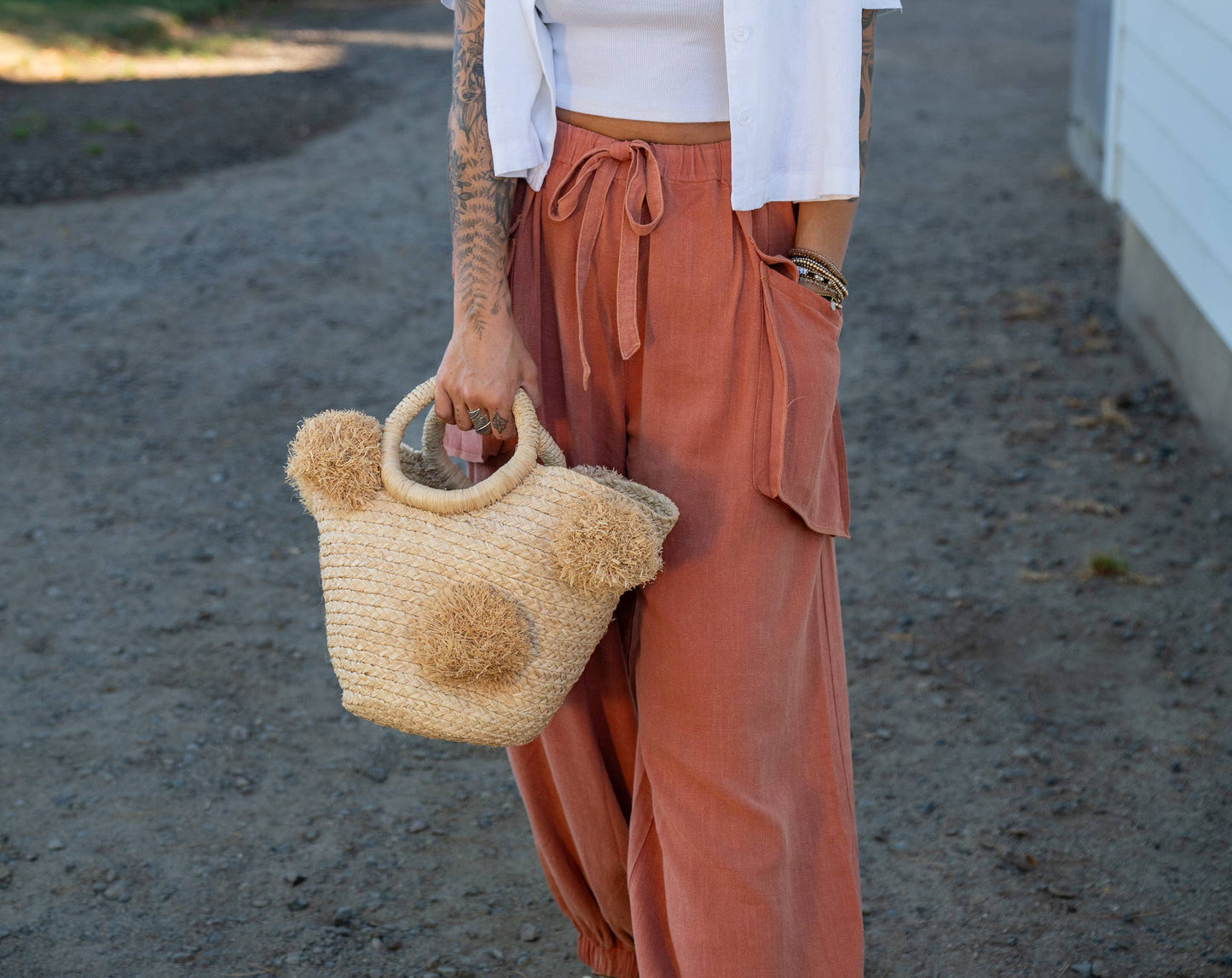 Phi Phi Braided Straw Basket