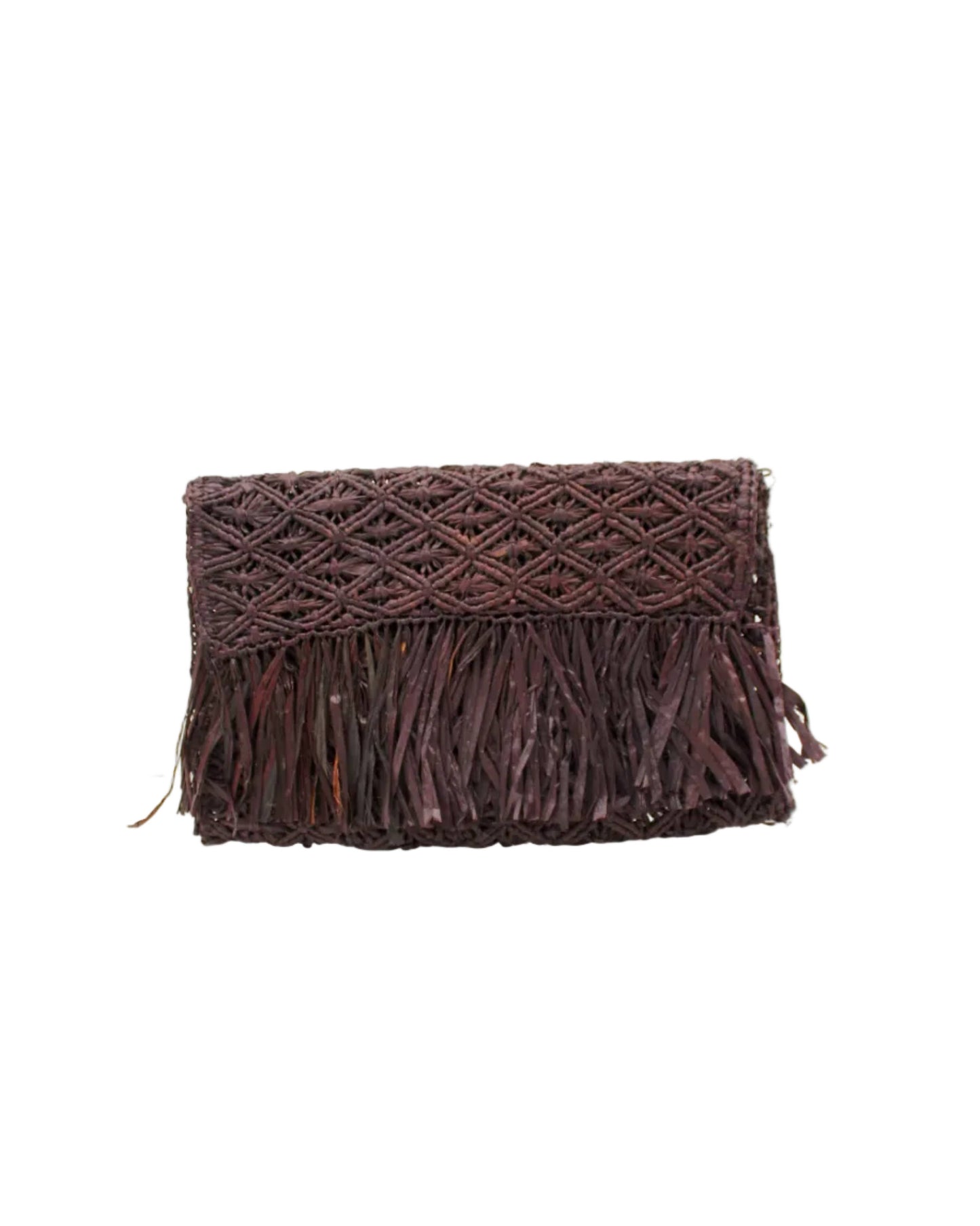 Luli Macrame Diamond Clutch