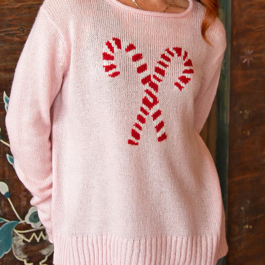 Candy Cane Lightweight Sweater