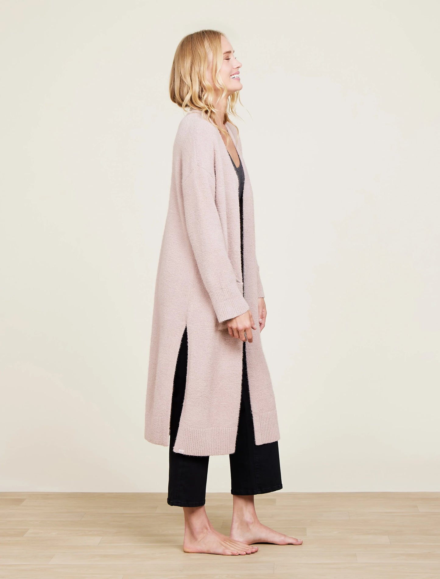 CozyChic High Slit Cardigan