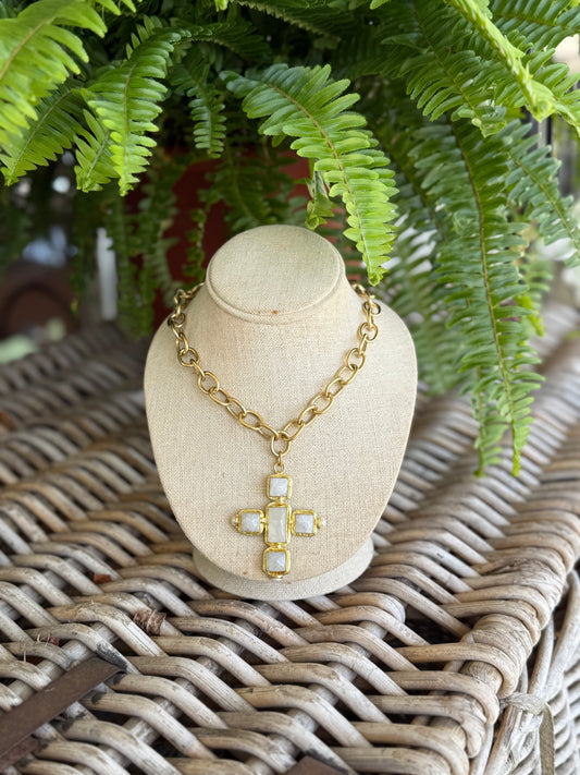 Trinity Cross Necklace