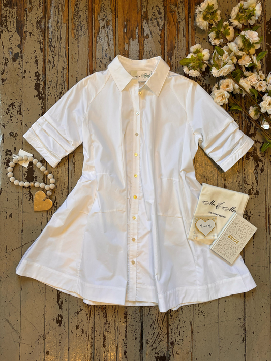 Button Down Swing Dress