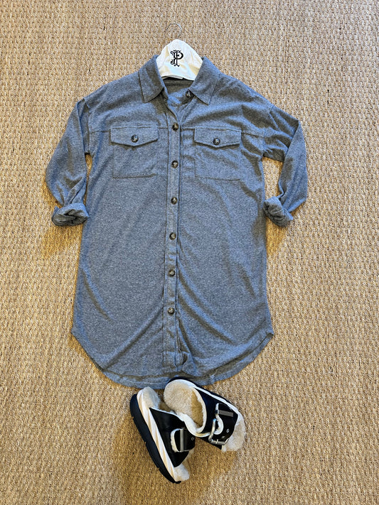 Brushed Knit Shacket
