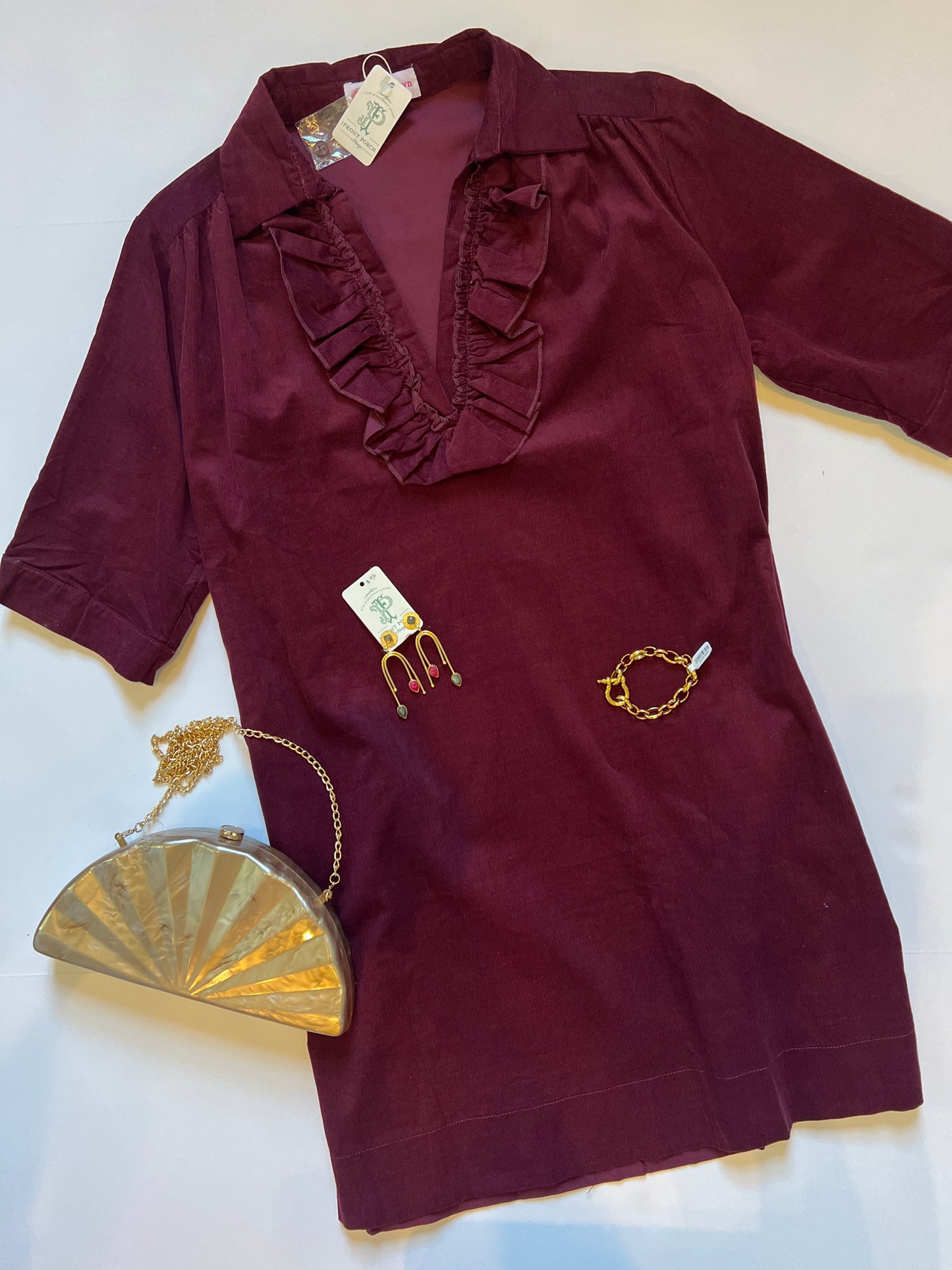 Maya Dress O/S Burgundy