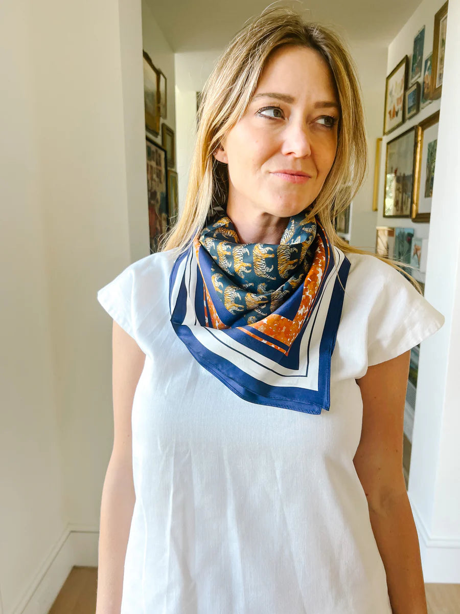 Scarf Blue/Orange