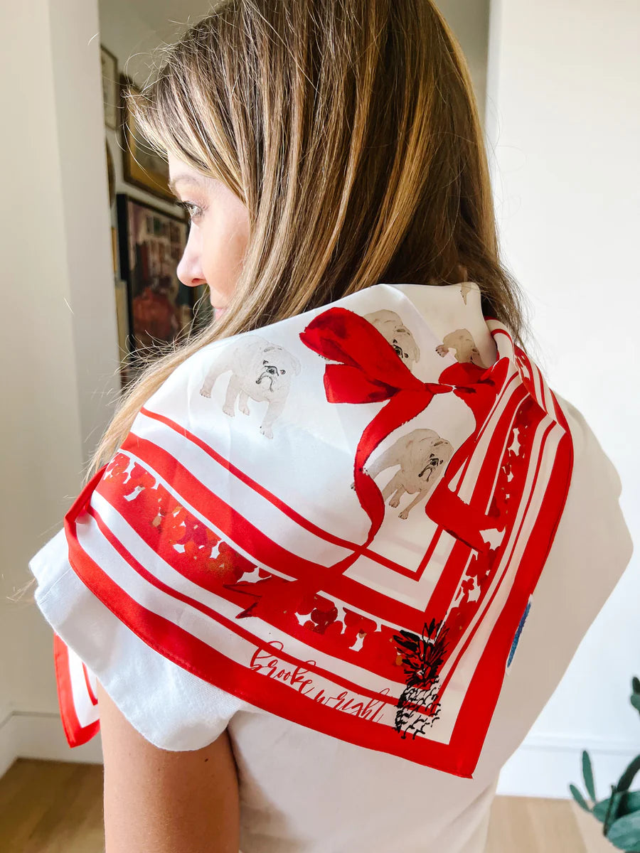 Scarf Red Bulldog