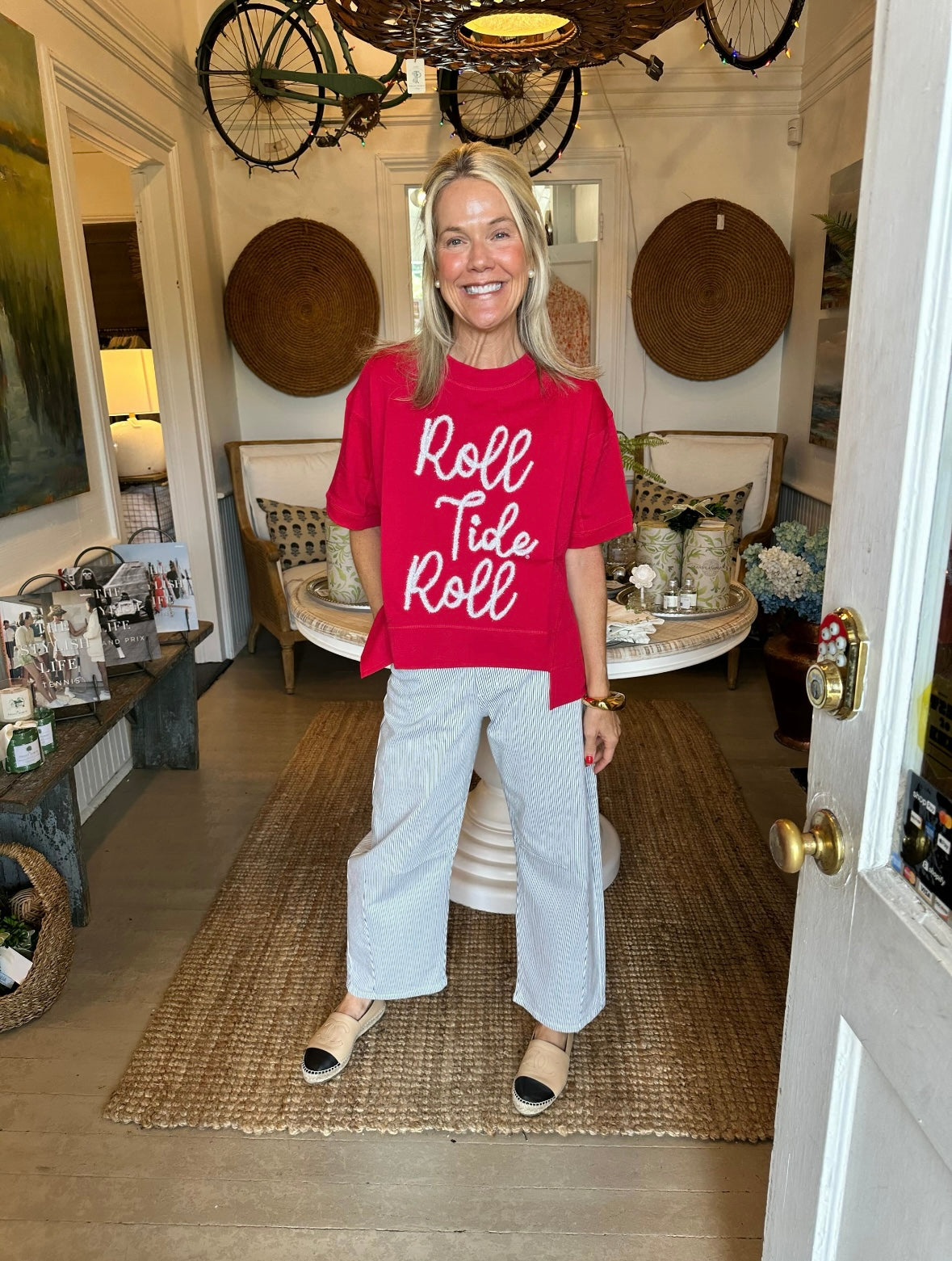 Glitter Script Top
