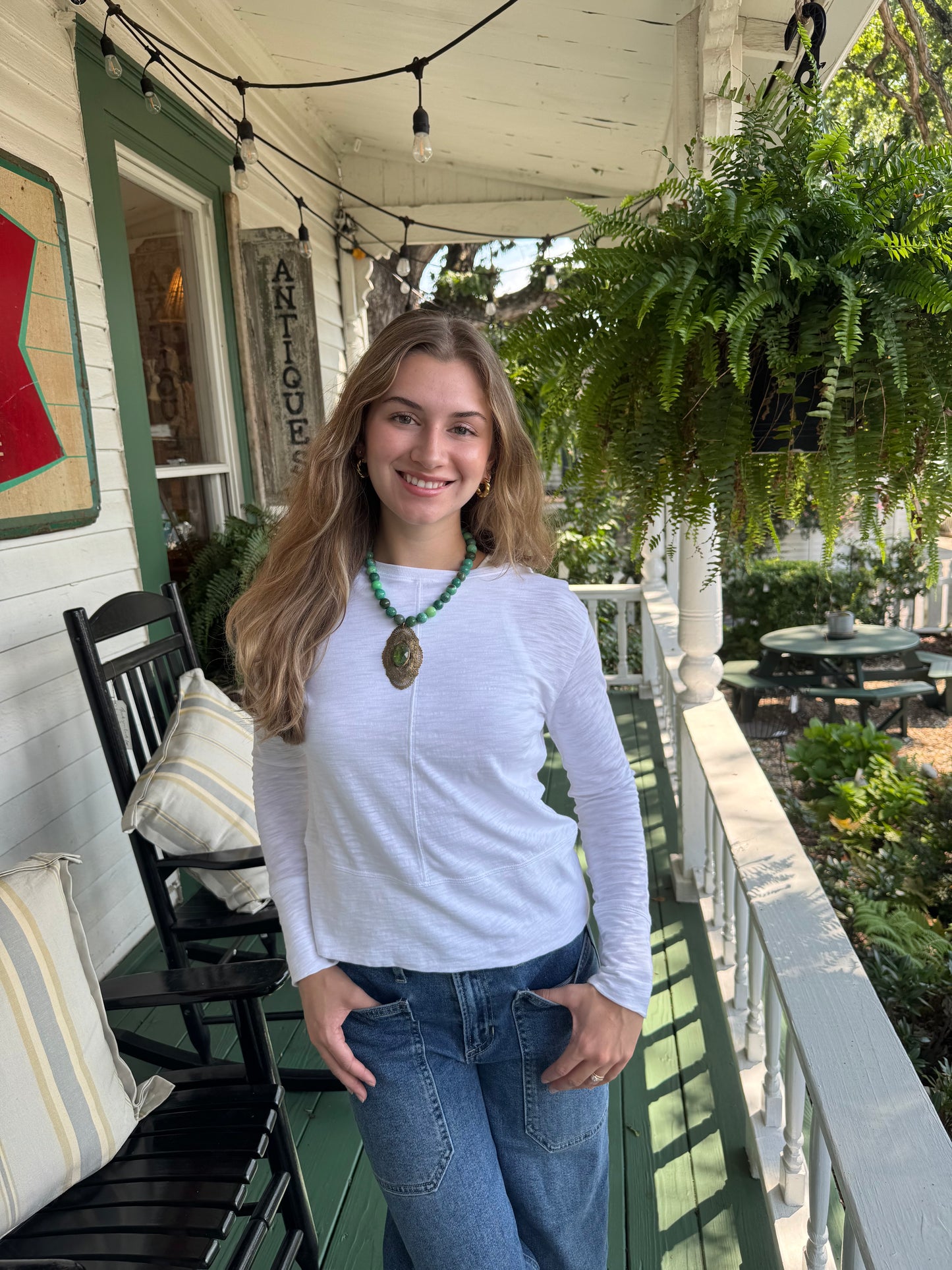 Celia Long Sleeve Shirt White