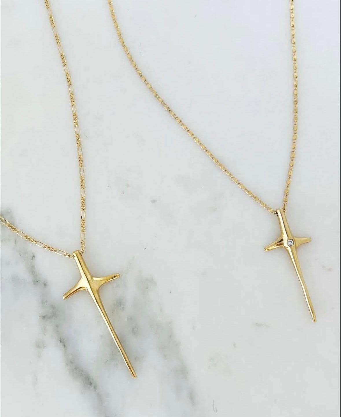 Gold Good Friday Crystal Necklace