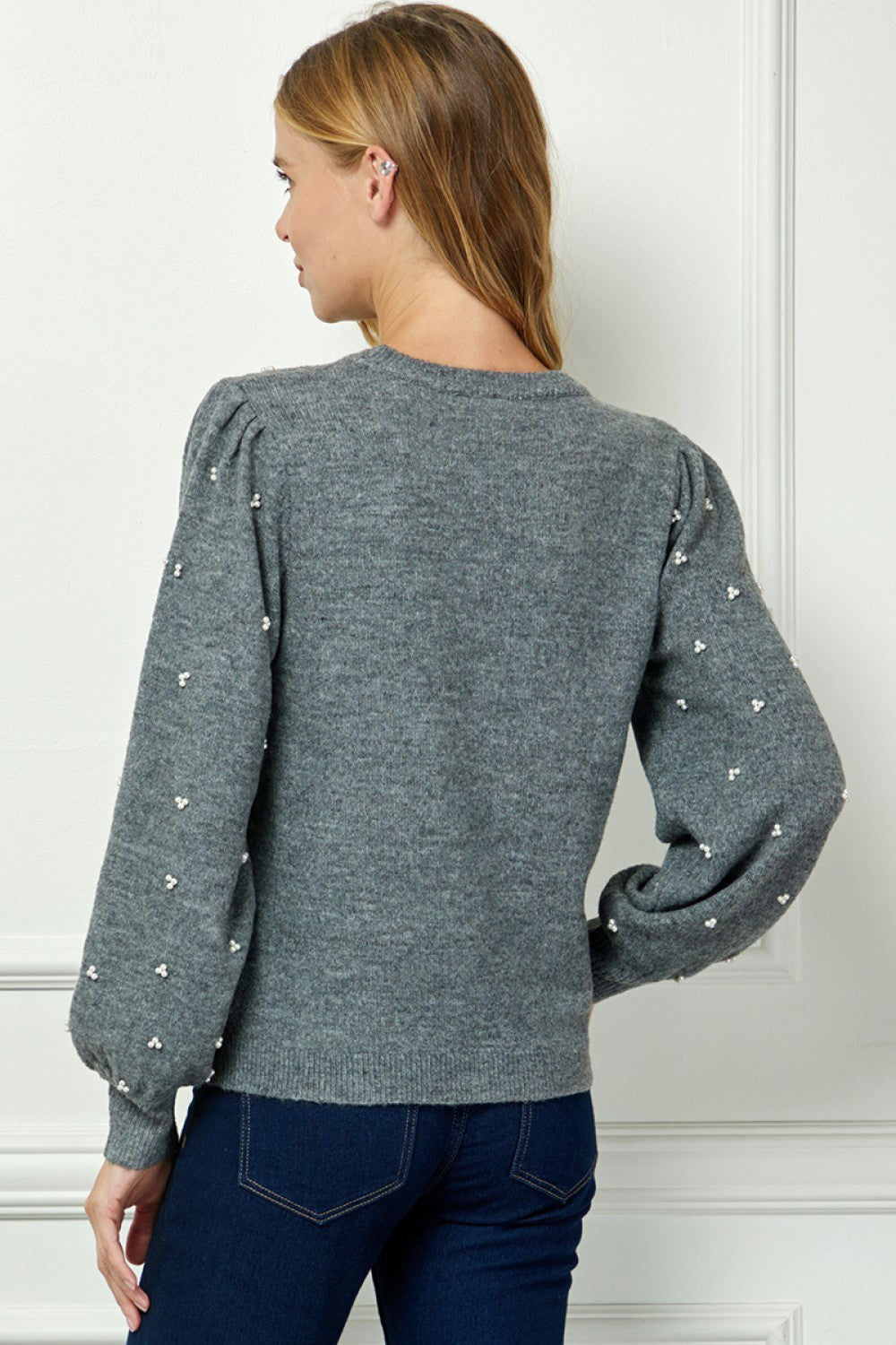 Pearled Detail Sweater