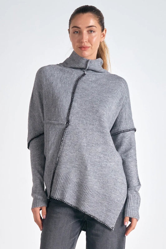 Turtleneck Sweater Grey