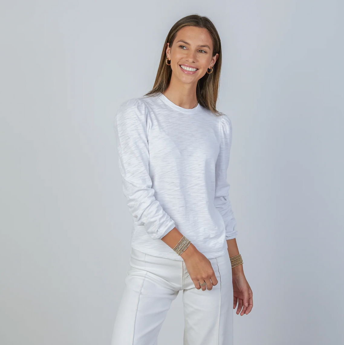 Elle Ruched Sleeve Top