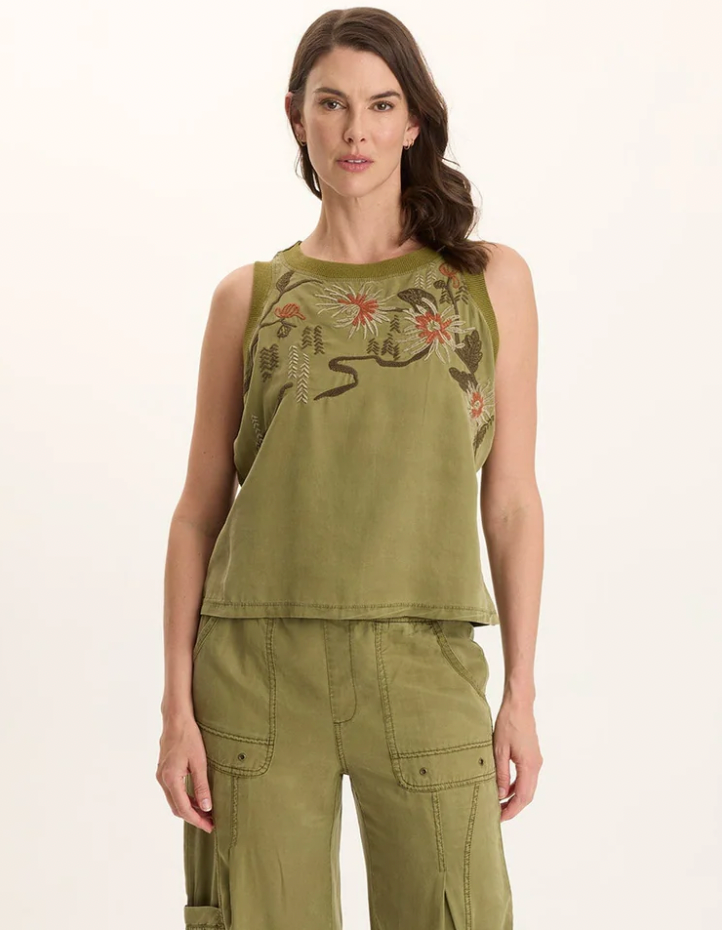 Embroidered Tank