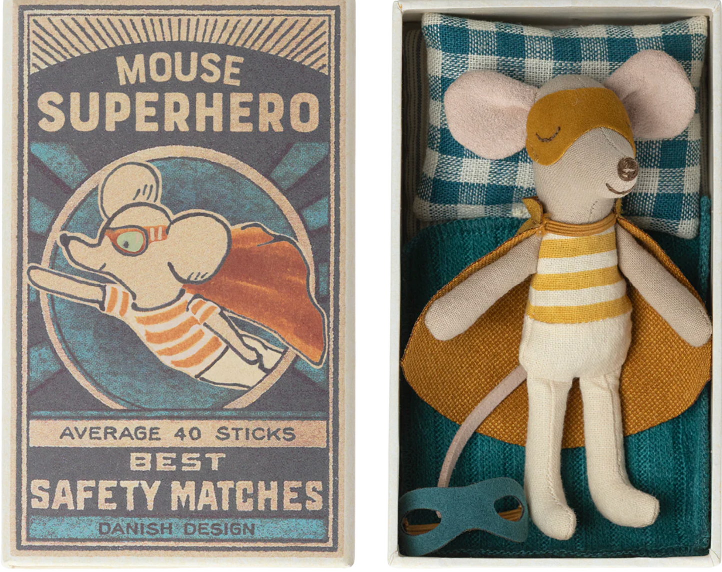 Superhero Mouse in Matchbox