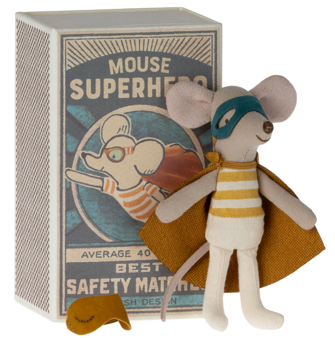 Superhero Mouse in Matchbox