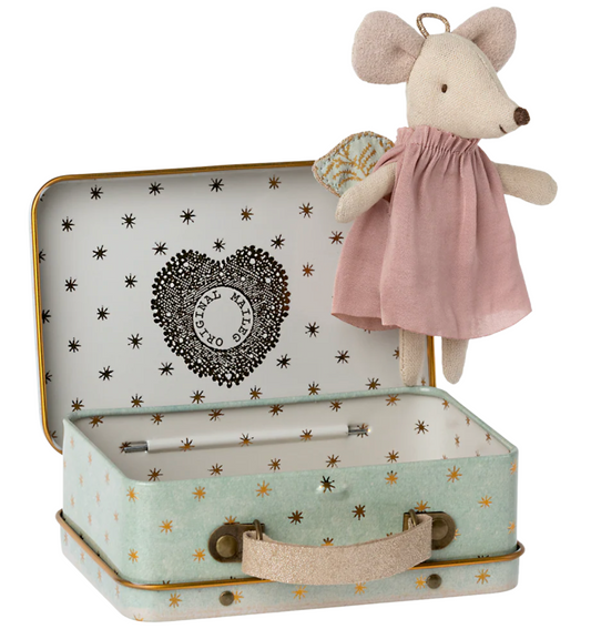 Angel Mouse in Suitcase