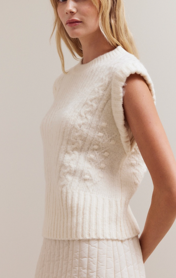 Cable Knit Vest