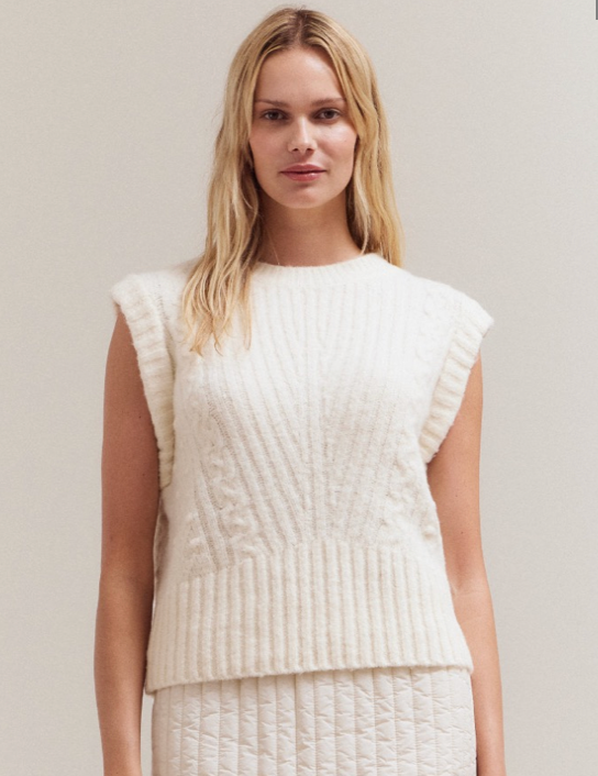 Cable Knit Vest