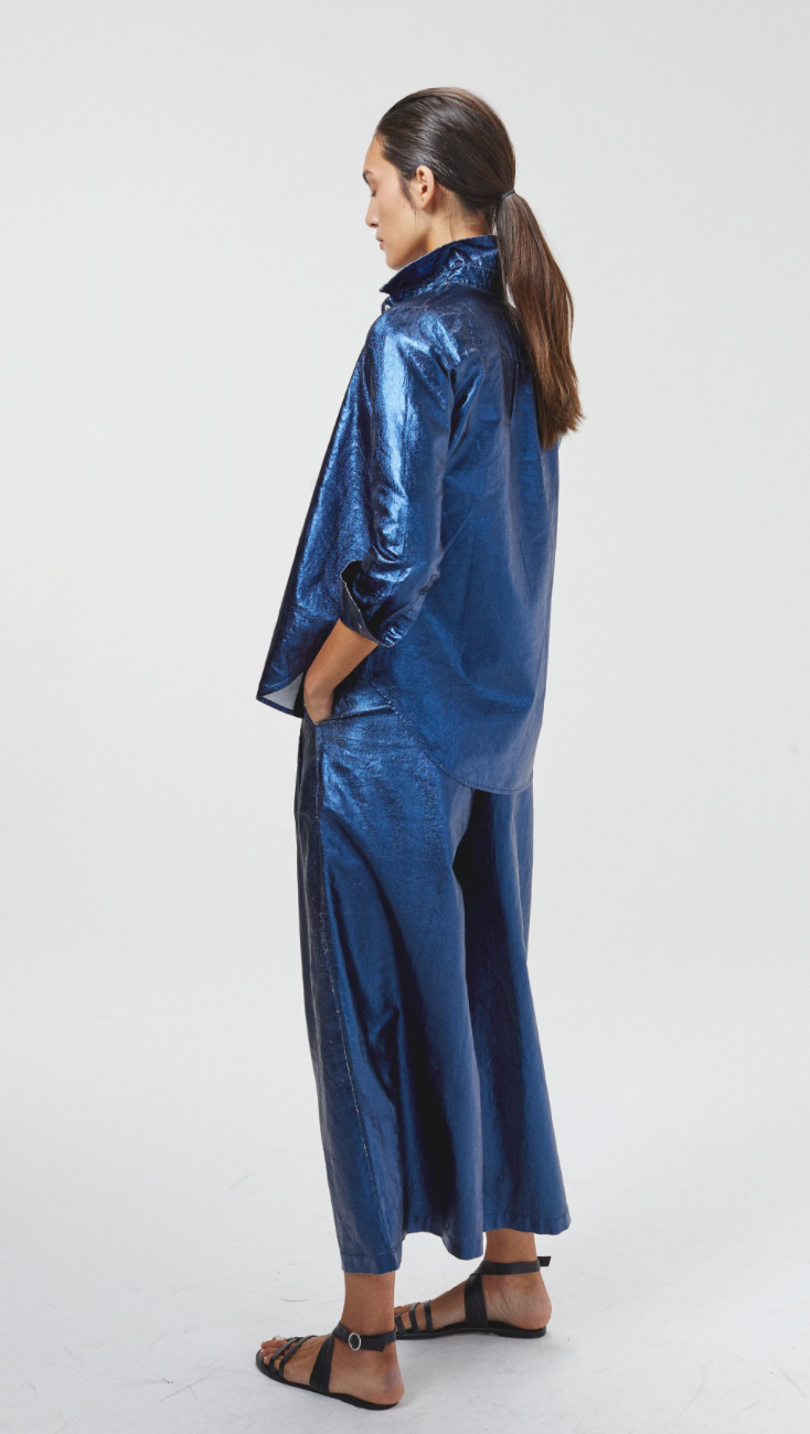 Metallic Linen Pant