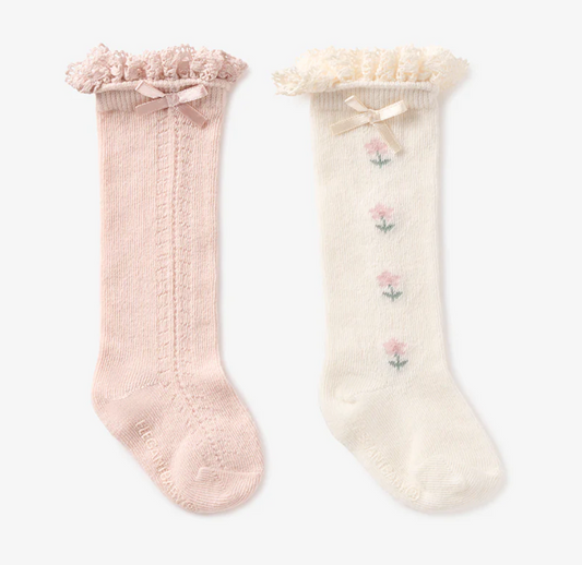 Floral Knee Sock 2Pk