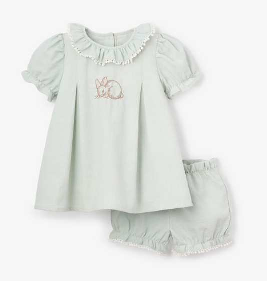 Embroidered Bunny Dress