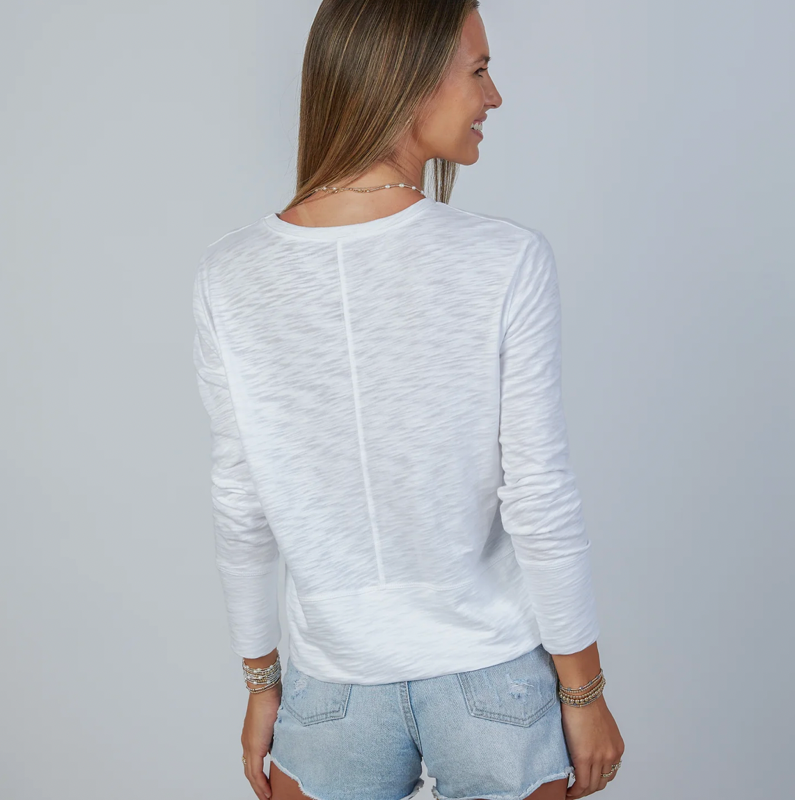 Celia Long Sleeve Shirt White