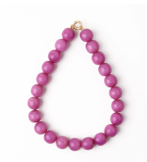 Iris Resin Bead Necklace