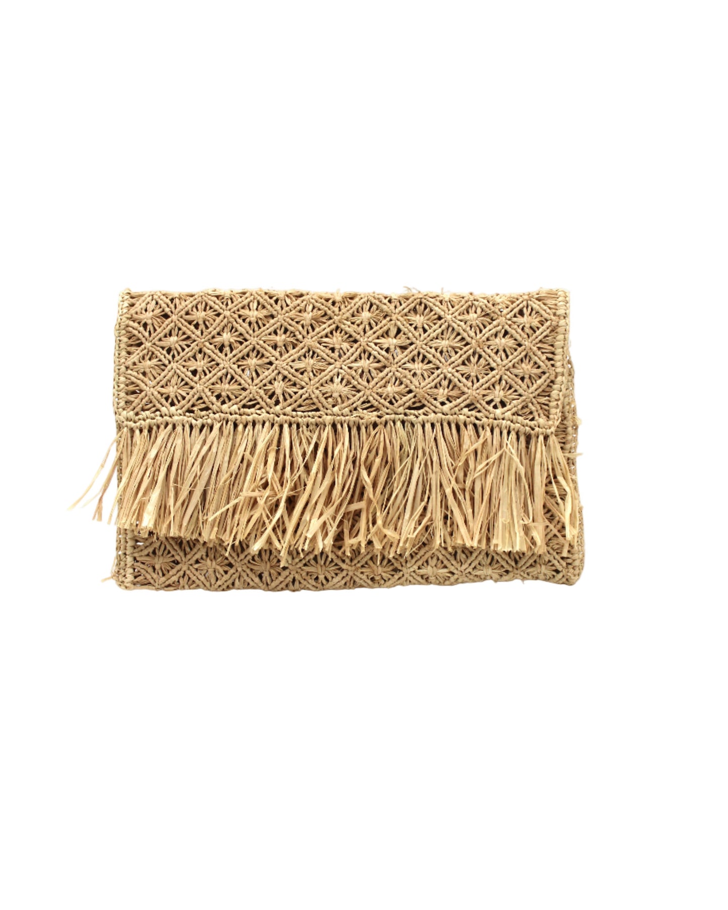 Luli Macrame Diamond Clutch