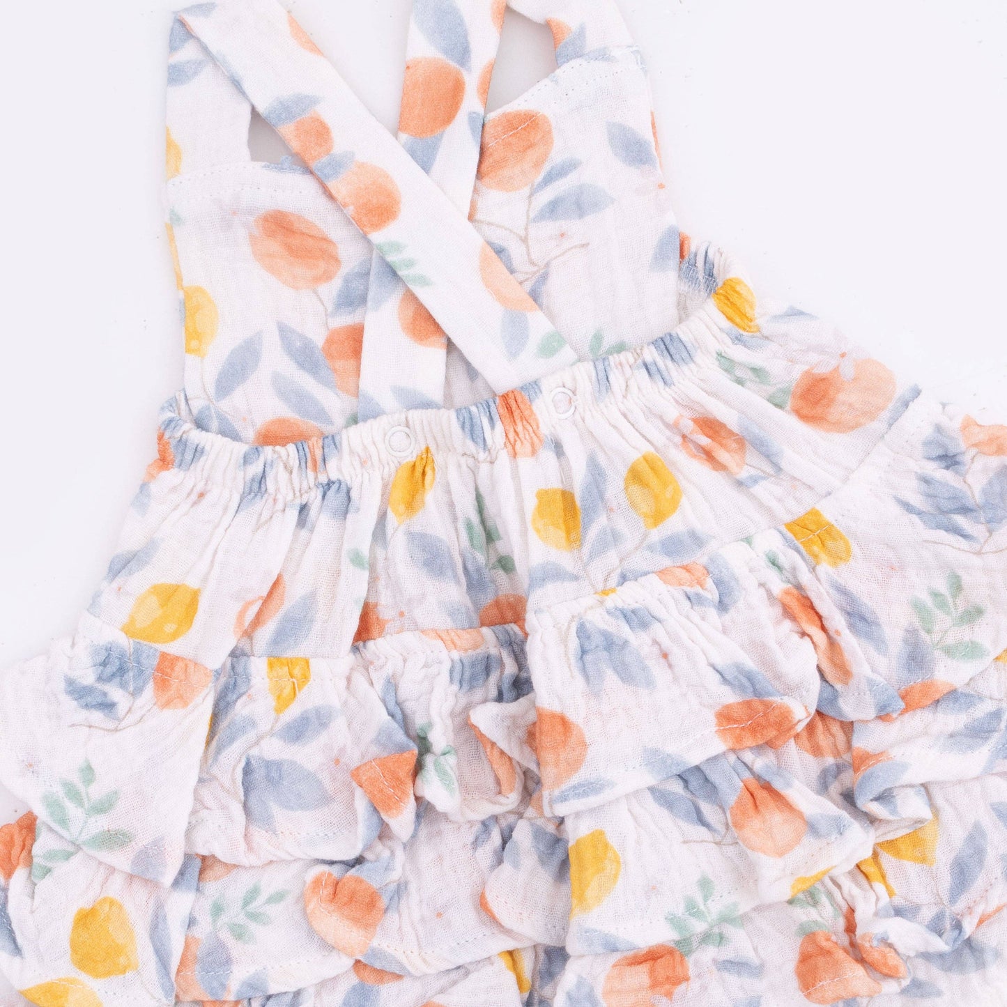 Citrus Floral - Ruffle Sunsuit