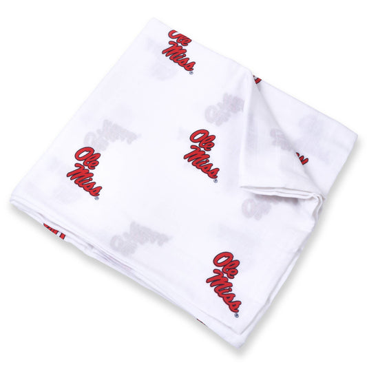 University of Mississippi Muslin Swaddle Blanket