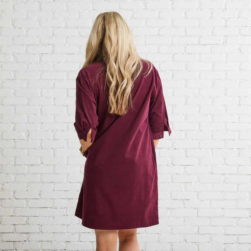 Maya Dress O/S Burgundy