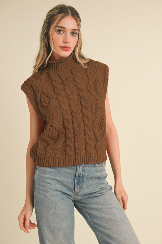 Cable Knit Vest